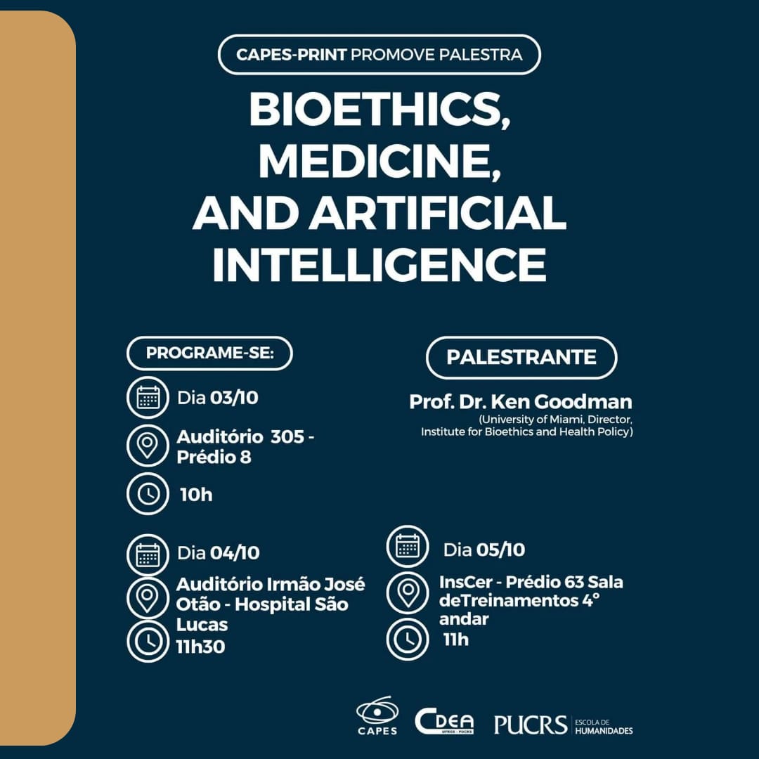 Bioethics, Medicine and Artificial Intelligence.